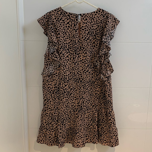 Tussah Ivana Mini Dress in Nude Spot - Size 12 - Picture 3 of 14